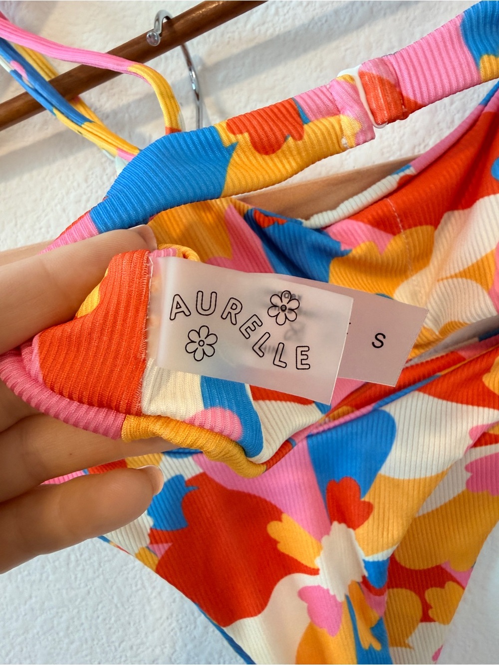 Aurelle Monaco Full Bikini Set Floral Archive Print Size Small - Picture 8 of 9